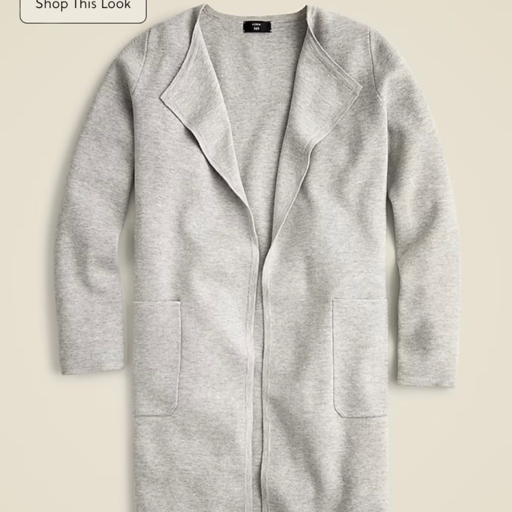 NWT Juliette collarless sweater-blazer